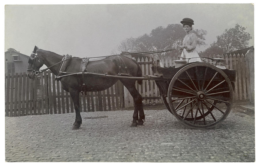 A Milkwoman Poses For The Photographer Photograph by Mary Evans Picture ...