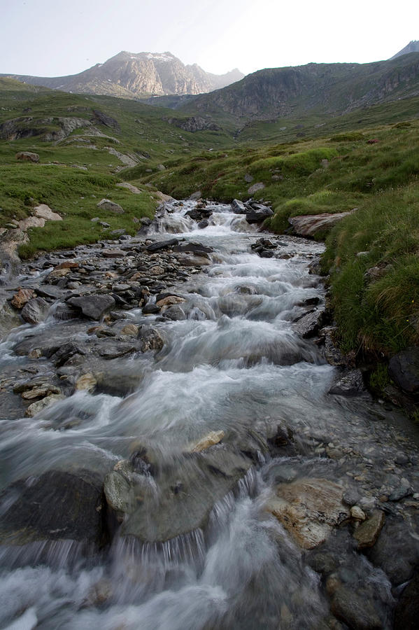 Cool Photograph - A Mountain Stream In Vanoise National #1 by Jose Azel