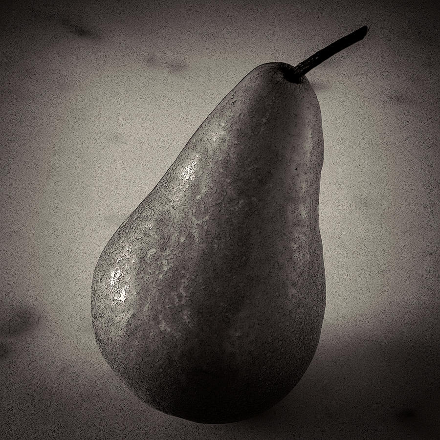 A pear at an angle #1 Photograph by Stoney Stone