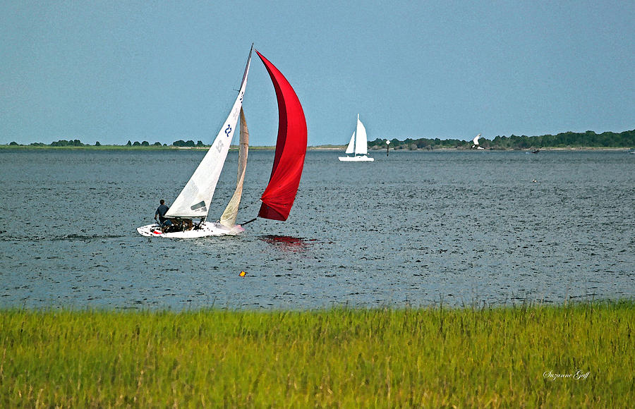 Boat Photograph - A Perfect Day for Sailing #1 by Suzanne Gaff