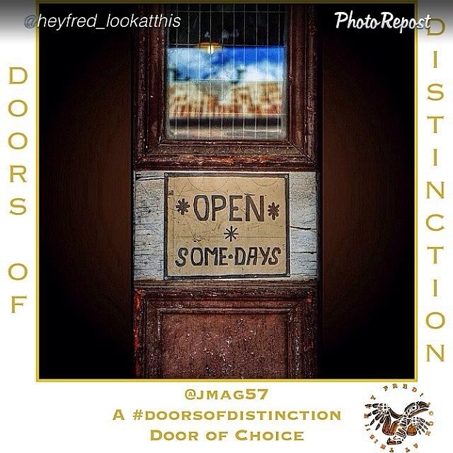 A Repost Of My Odd Little Door Which #1 Photograph by Julie Hollow