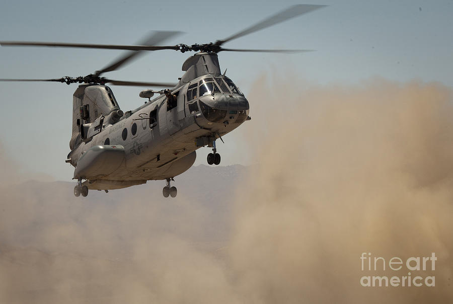 A U.s. Marine Corps Ch-46e Sea Knight #1 Photograph by Stocktrek Images
