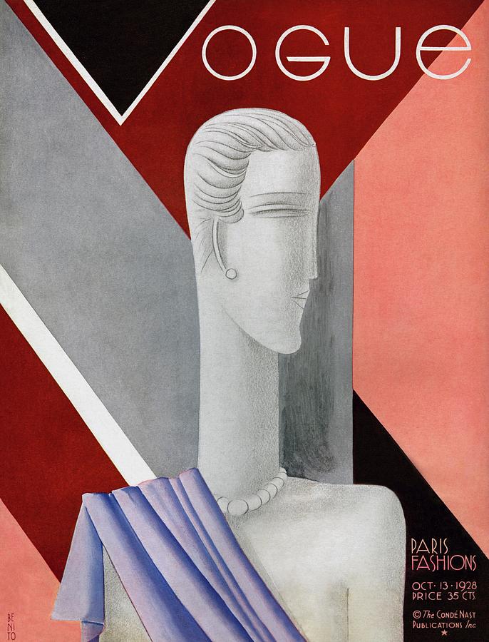 A Vintage Vogue Magazine Cover Of A Mannequin #1 Photograph by Eduardo Garcia Benito