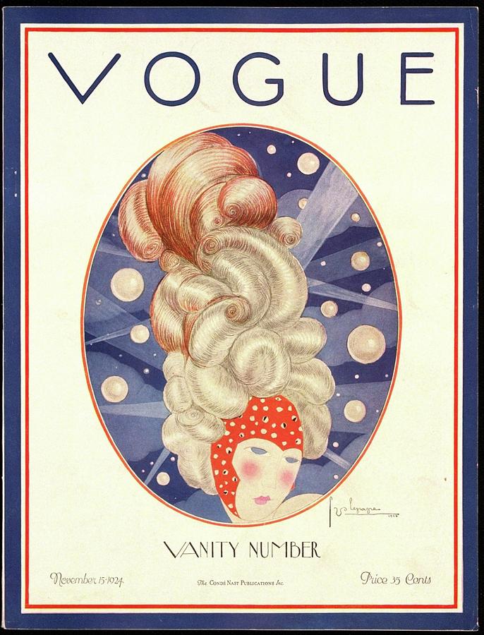A Vogue Magazine Cover From 1924 Photograph by Georges Lepape