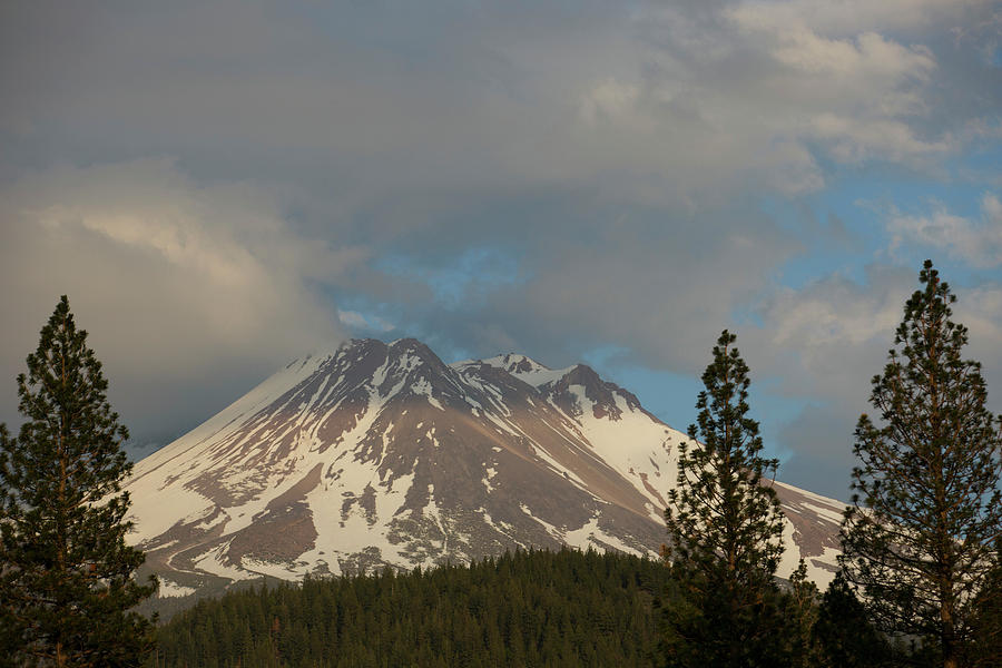 A Volcano, Clouds And Trees Photograph by Woods Wheatcroft - Fine Art ...