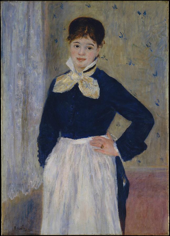Pierre Auguste Renoir Painting - A Waitress at Duvals Restaurant #1 by Celestial Images