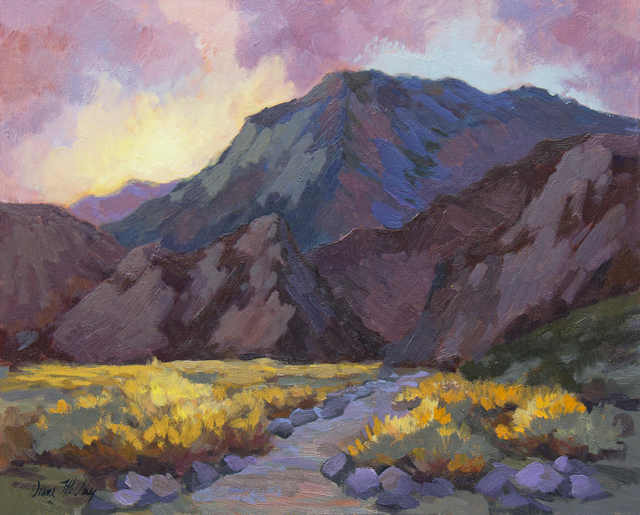 A Walk in La Quinta Cove #2 Painting by Diane McClary