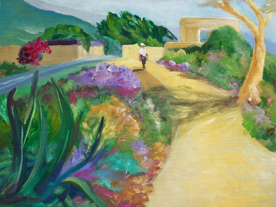 A Walk in the Park #1 Painting by Jan Moore