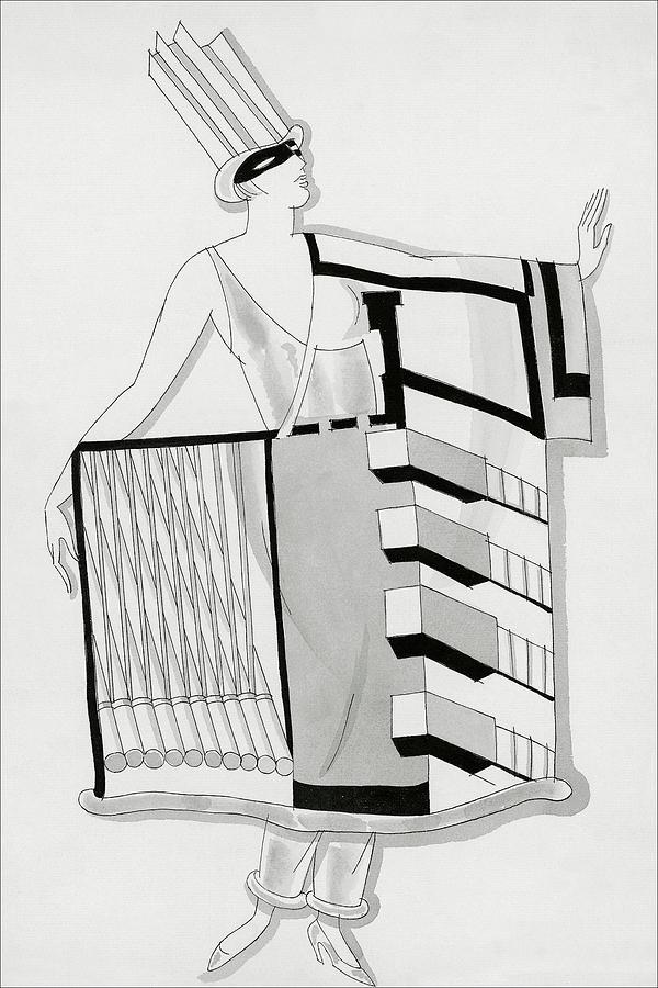 A Woman Wearing A Costume #1 Digital Art by Robert E. Locher