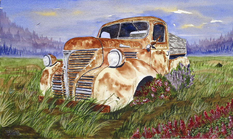 Abandon Truck #1 Painting by Richard Stedman