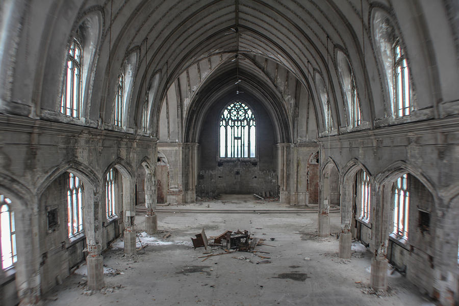 Abandoned Church in Detroit  #2 Photograph by John McGraw