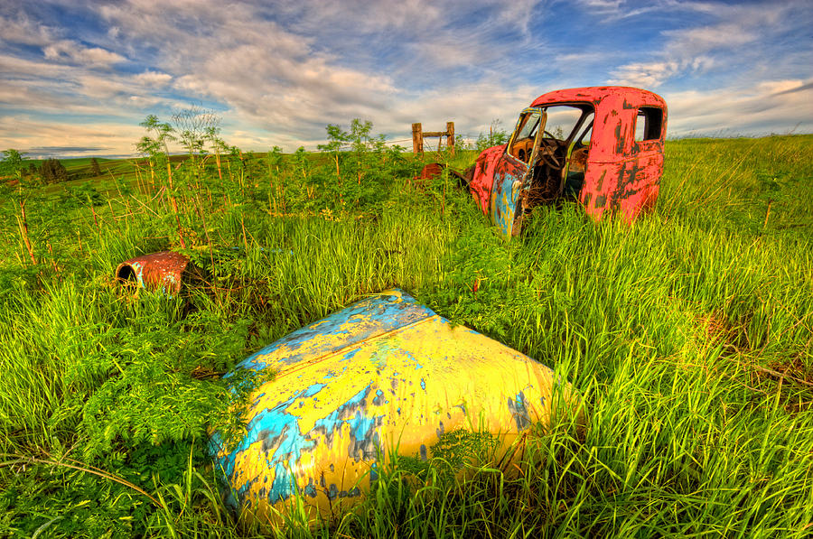 Abandoned rusting truck #1 Photograph by David Kay