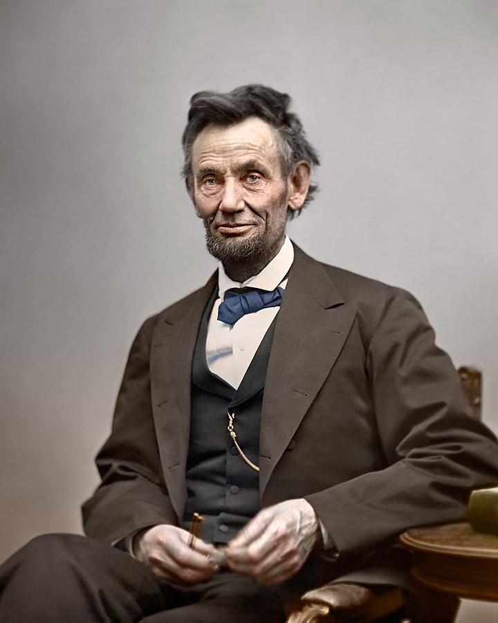 Abraham Lincoln Photograph - Abe Lincoln President #1 by Retro Images Archive