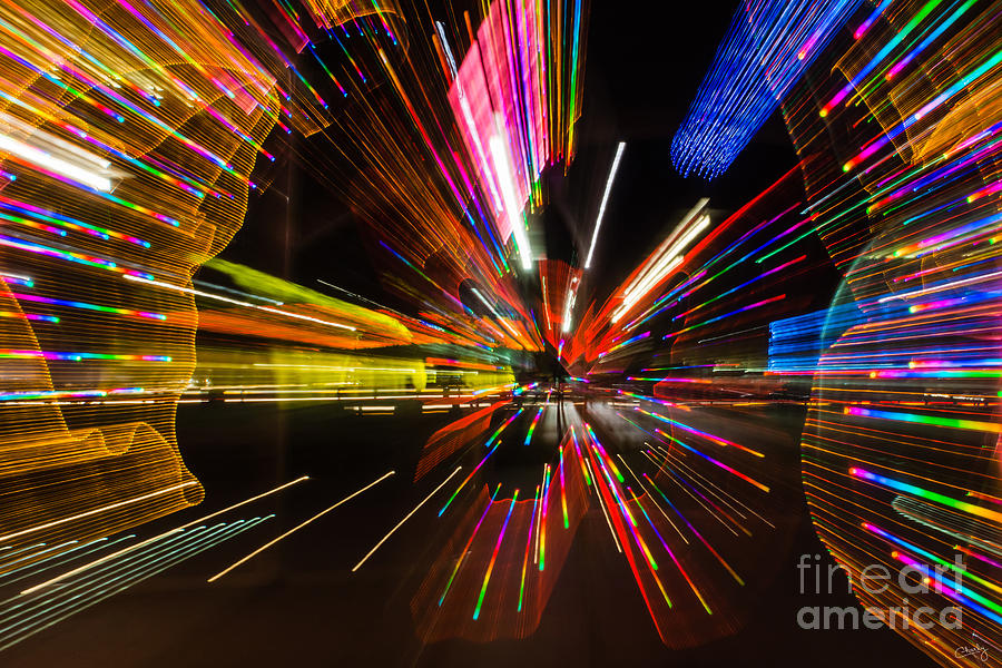 Abstract Colored Lights Photograph by Imagery by Charly