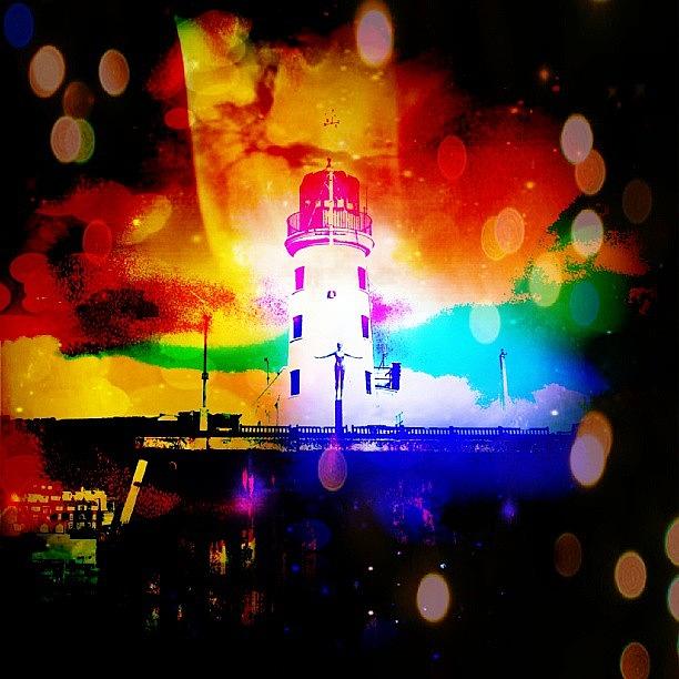Love Photograph - Abstract Lighthouse #1 by Chris Drake
