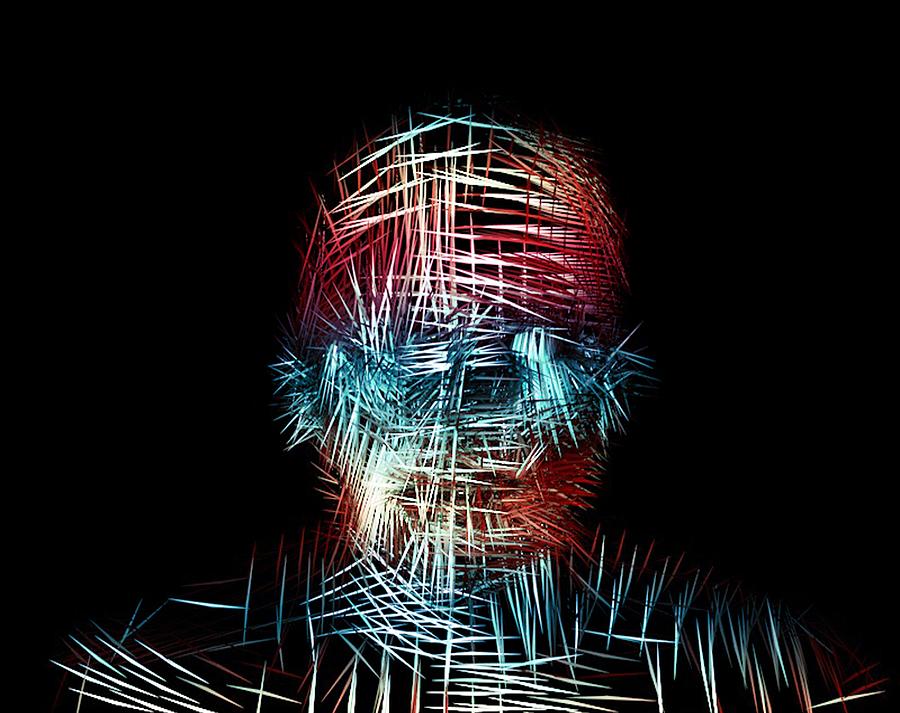 Abstract man #1 Digital Art by Bogdan Floridana Oana