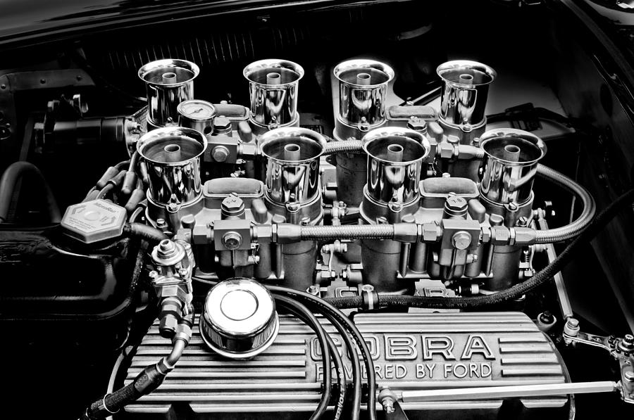Cobra Photograph - AC Shelby Cobra Engine #1 by Jill Reger