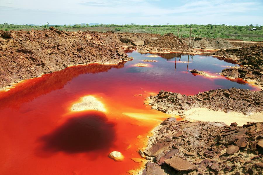 Acid Mine Drainage #1 by Phil Hill/science Photo Library