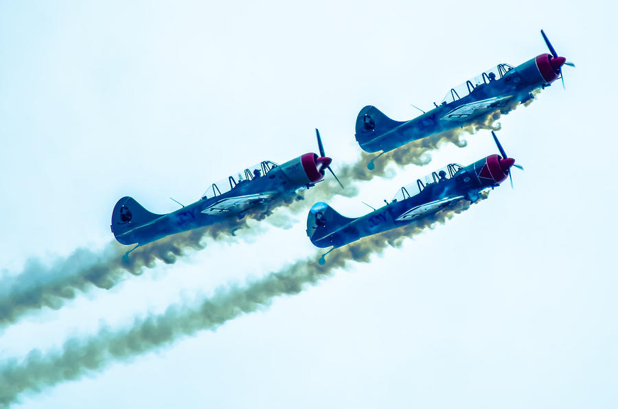 Action In The Sky During An Airshow #1 Photograph by Alex Grichenko