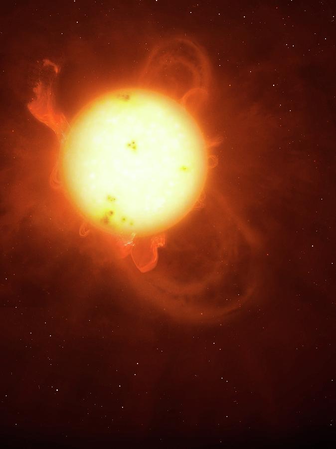 Inactive Sun Active Sun #1 by Mark Garlick / Science Photo Library
