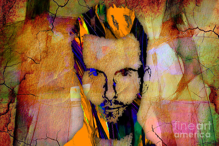 Adam Levine Painting #1 Mixed Media by Marvin Blaine