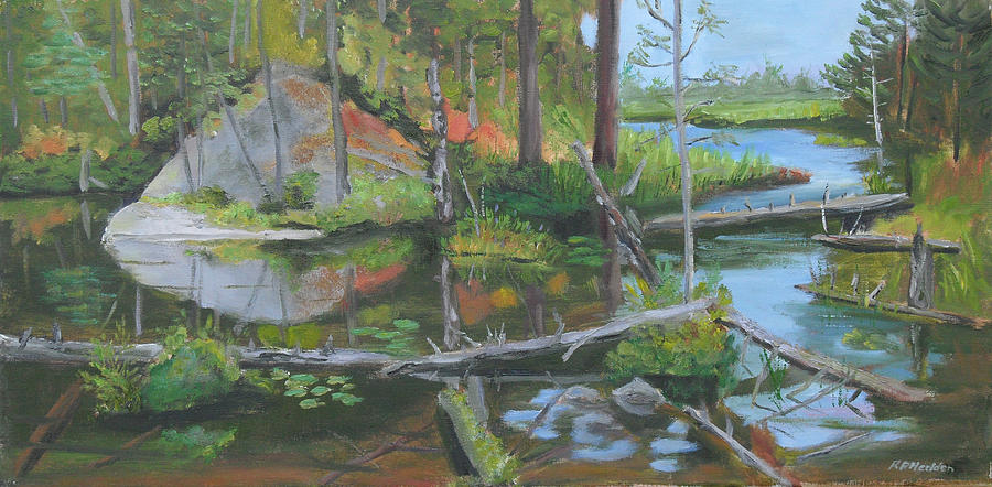 Adirondack Ambiance #1 Painting by Robert P Hedden