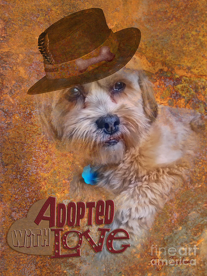 Adopted with love #2 Digital Art by Kathy Tarochione