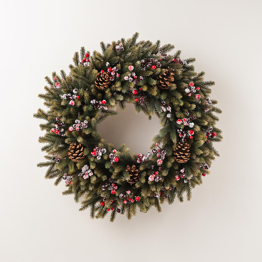 Advent Christmas wreath  #1 Photograph by U Schade