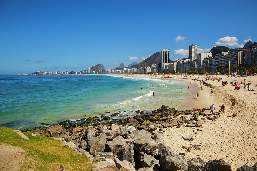 Aereal View Of Copacabana Beach In Rio #1 Photograph by Gonzalo Azumendi