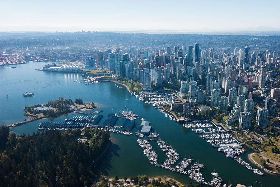 Aerial Image of Vancouver, British Columbia, Canada #1 Photograph by stockstudioX