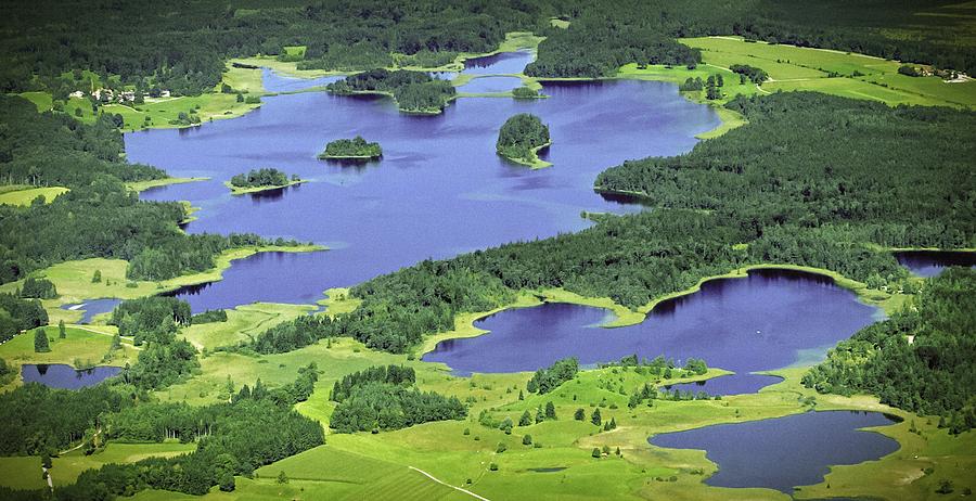 Aerial Photograph - Aerial Lakes by Bjoern Kindler Aerial Photograph - Aerial Lakes by Bjoern Kindler