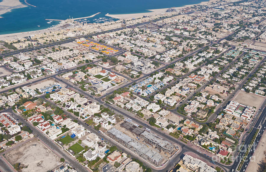 Aerial Of Downtown Dubai #1 Photograph by Bill Bachmann