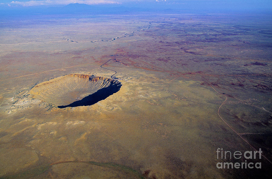 Aerial Of Meteor Crater #1 Photograph by Adam Sylvester