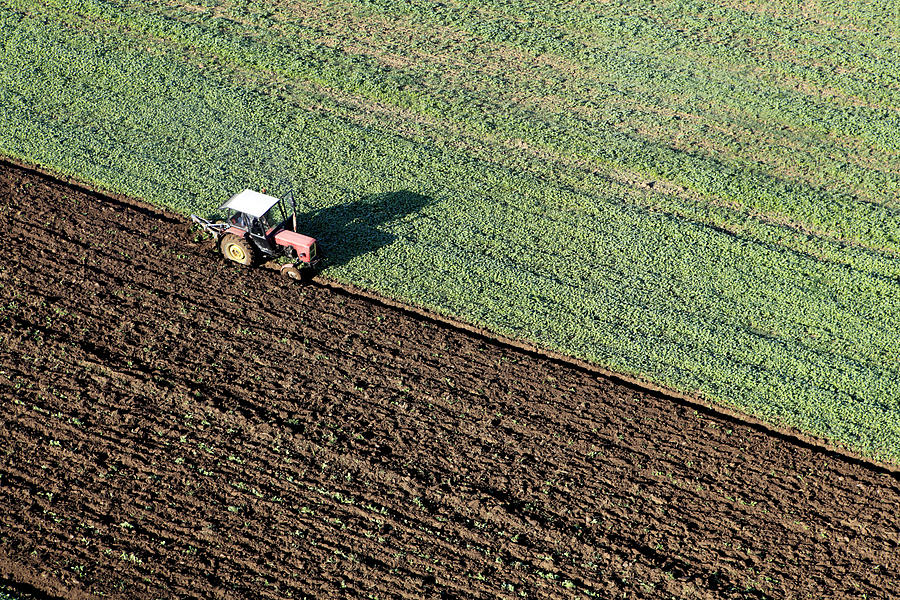 Aerial Photo Of Farmland #1 Photograph by Dariuszpa