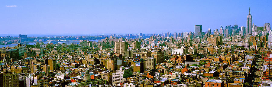Aerial View Of A City, New York City #1 Photograph by Panoramic Images
