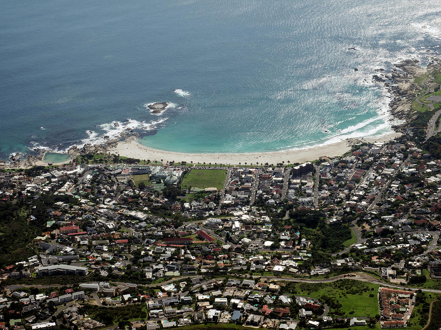 Aerial View Of Camps Bay Seen Photograph by Panoramic Images - Fine Art ...