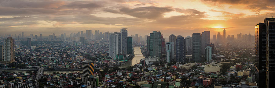 Aerial View Of Cityscape, Makati #1 Photograph by Panoramic Images