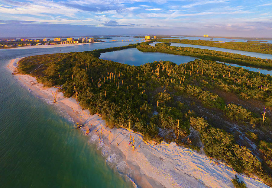 Aerial View Of Lovers Key State Park #1 Photograph by Panoramic Images