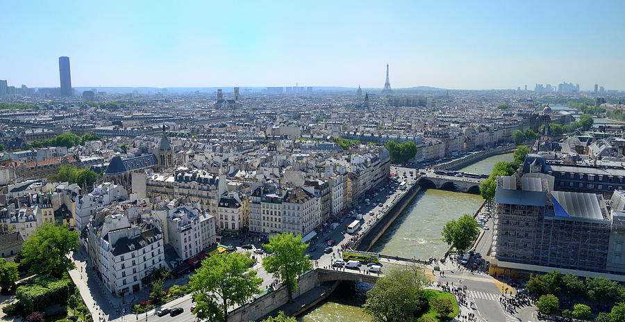 Aerial View Of Paris #1 Photograph by Martial Colomb