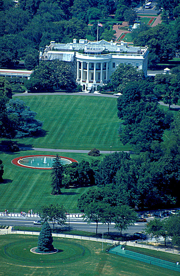 Aerial View Of White House Photograph By Carl Purcell - Fine Art America