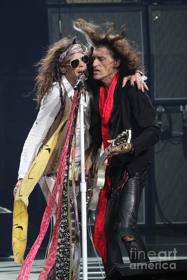 Steven Tyler Photograph - Aerosmith - Steven Tyler and Joe Perry by Concert Photos