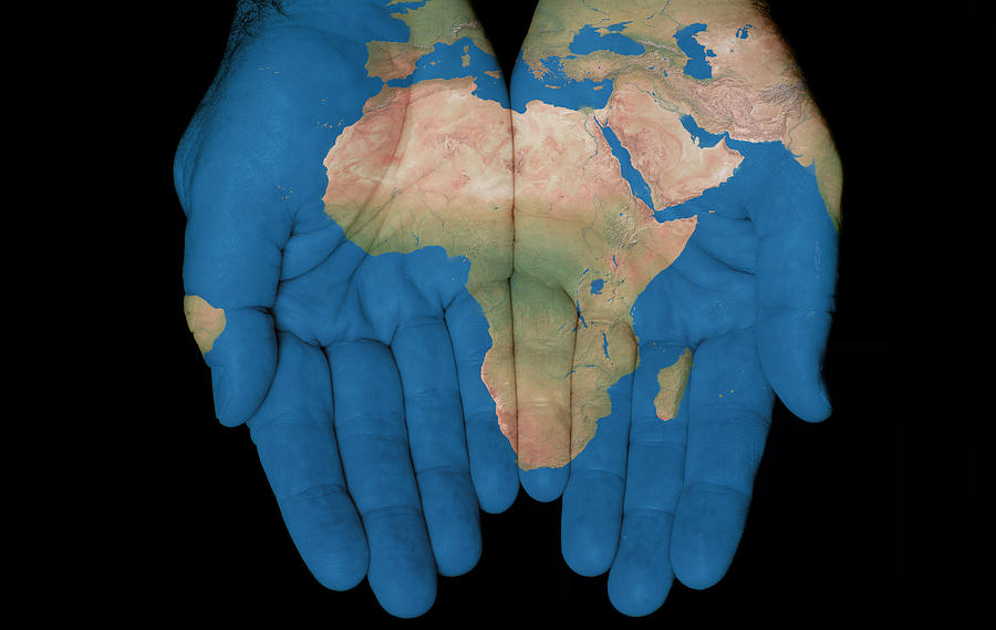 Africa In Our Hands Photograph by Jim Vallee