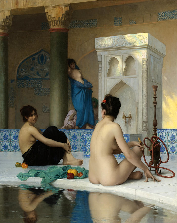 After the Bath #1 Painting by Jean-Leon Gerome