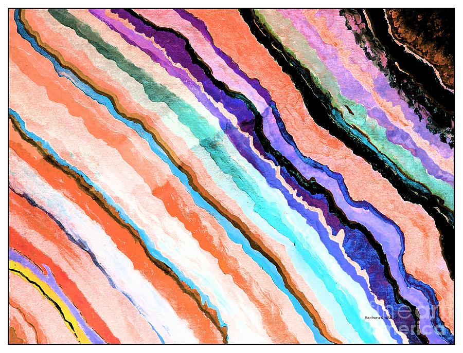 Agate Bands 3 Painting by Barbara A Griffin