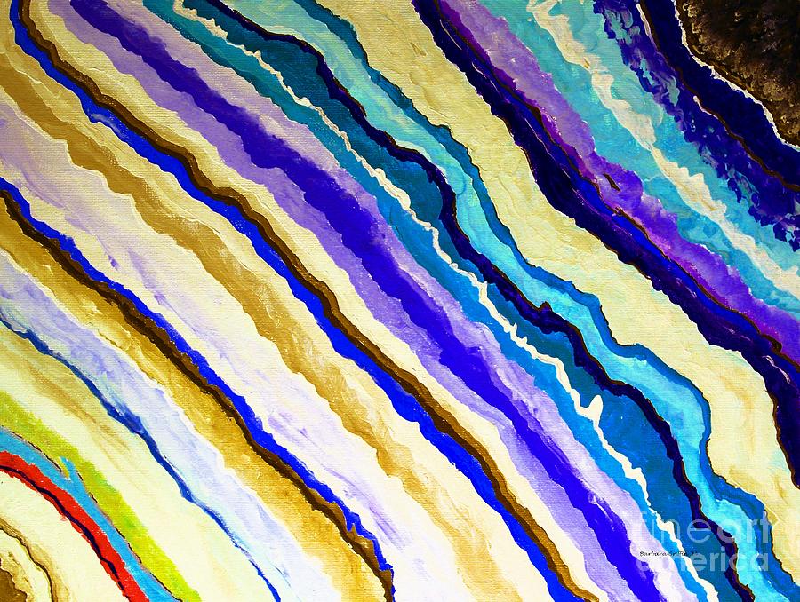 Agate Bands 2 Painting by Barbara A Griffin