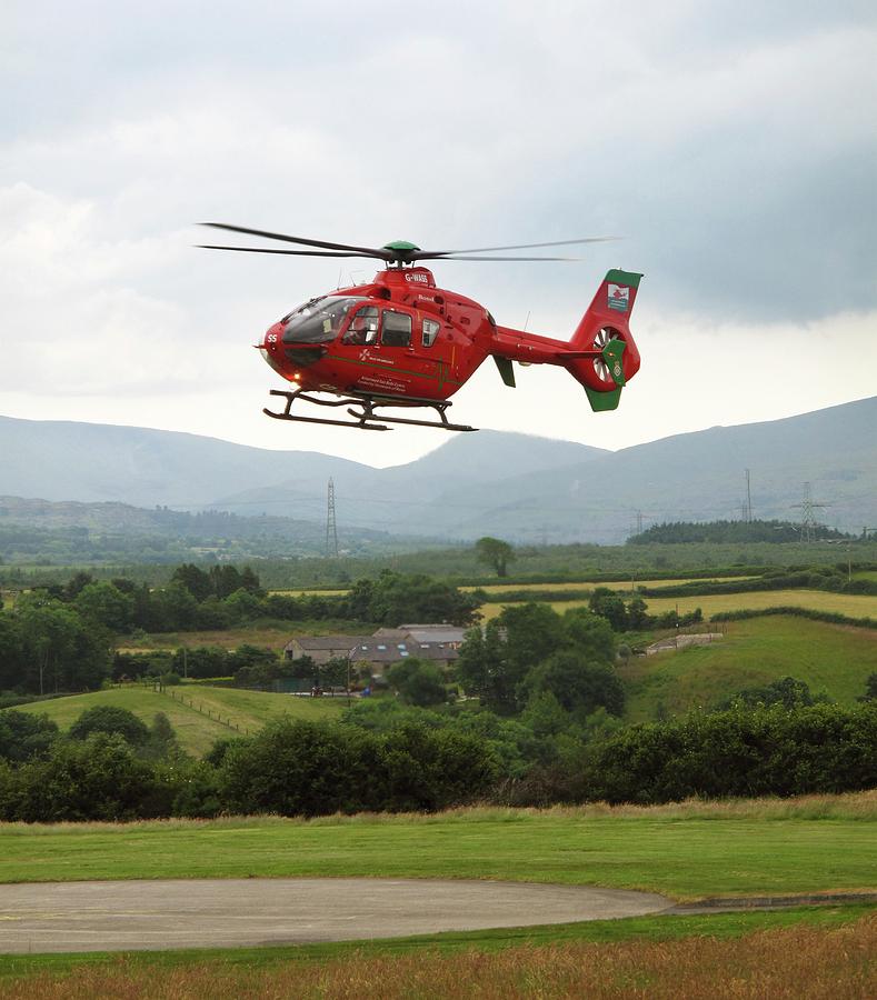 Air Ambulance Taking Off From Helipad Photograph by Cordelia Molloy ...