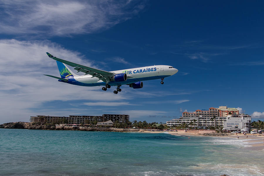 Air Caraibes at St. Maarten #2 Photograph by David Gleeson
