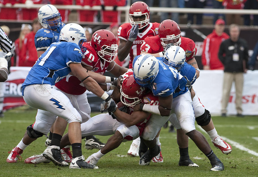 Football Photograph - Air Force versus Houston #1 by Mountain Dreams
