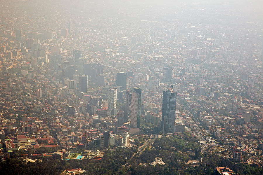 Air Pollution In Mexico City #1 Photograph by Jim West