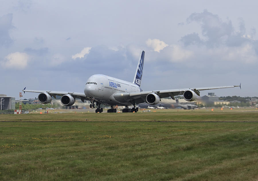 Airbus A380 #1 Photograph by Shirley Mitchell